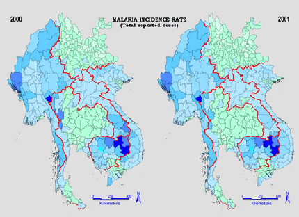 Malaria Map Asia Malaria Map in SE Asia Malaria Map Asia Malaria Map in SE Asia
